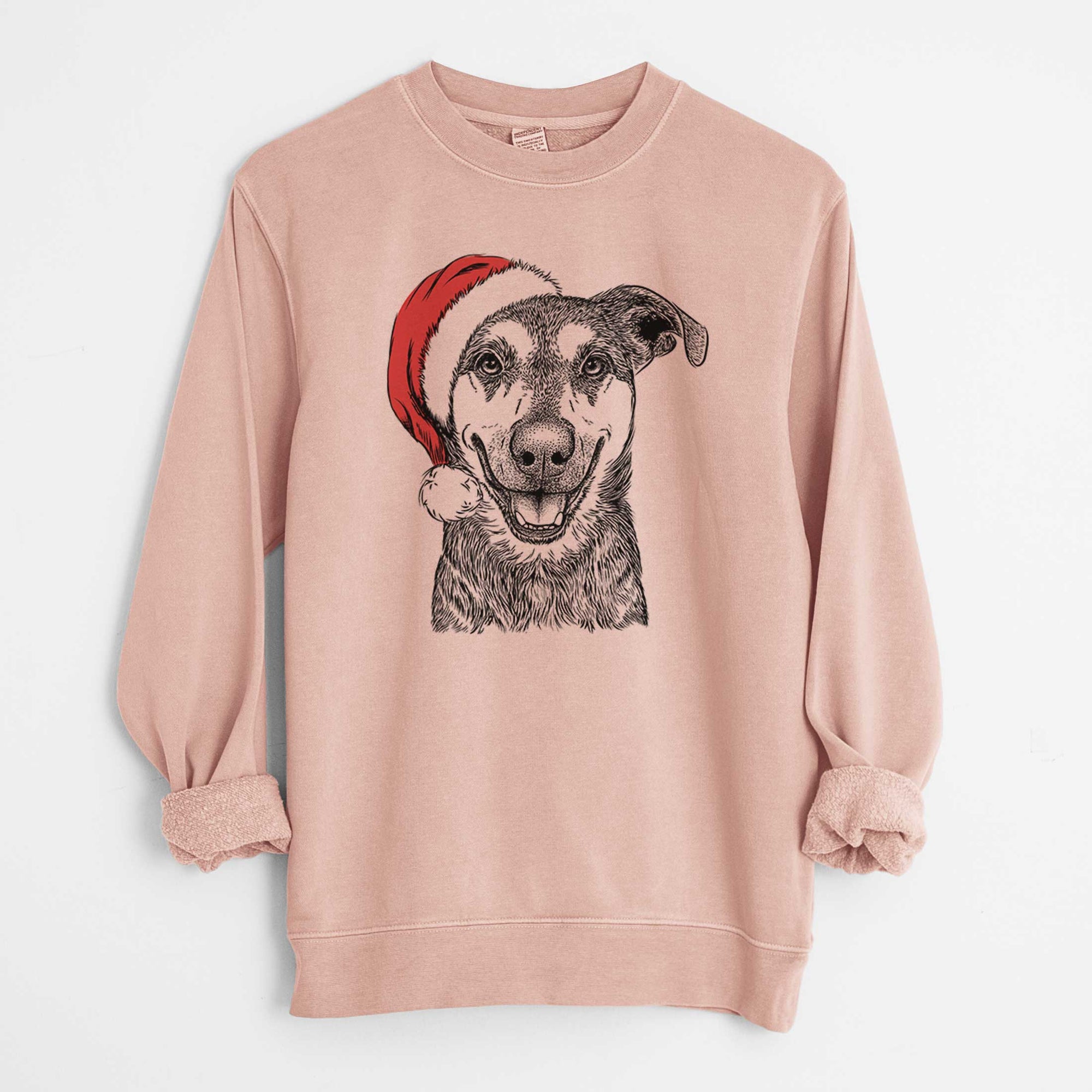 Santa Case the Mixed Breed - Unisex Pigment Dyed Crew Sweatshirt