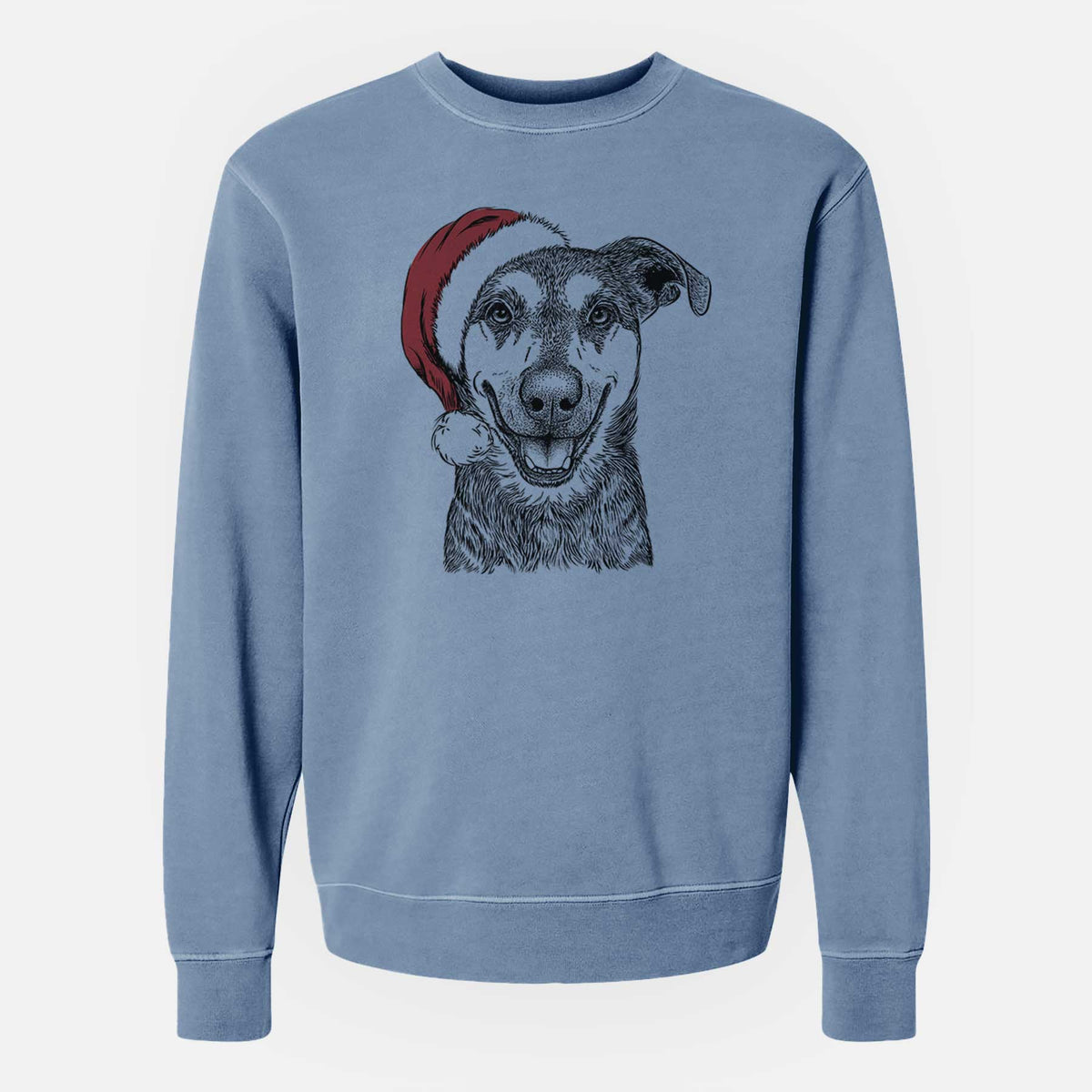 Santa Case the Mixed Breed - Unisex Pigment Dyed Crew Sweatshirt