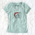 Santa Cedric the Abyssinian Cat - Women's V-neck Shirt