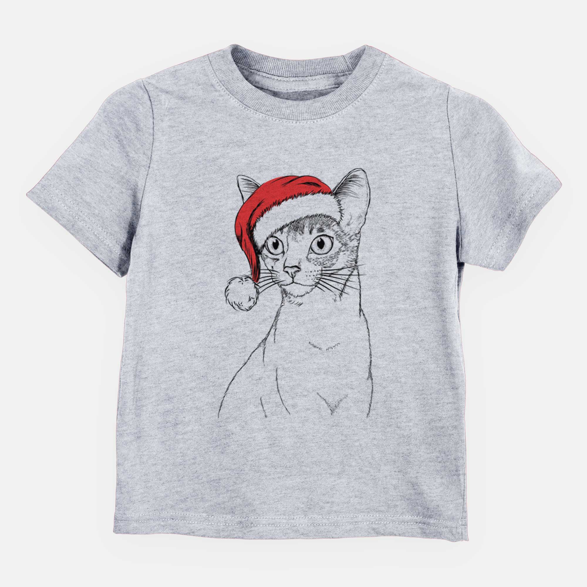 Santa Cedric the Abyssinian Cat - Kids/Youth/Toddler Shirt