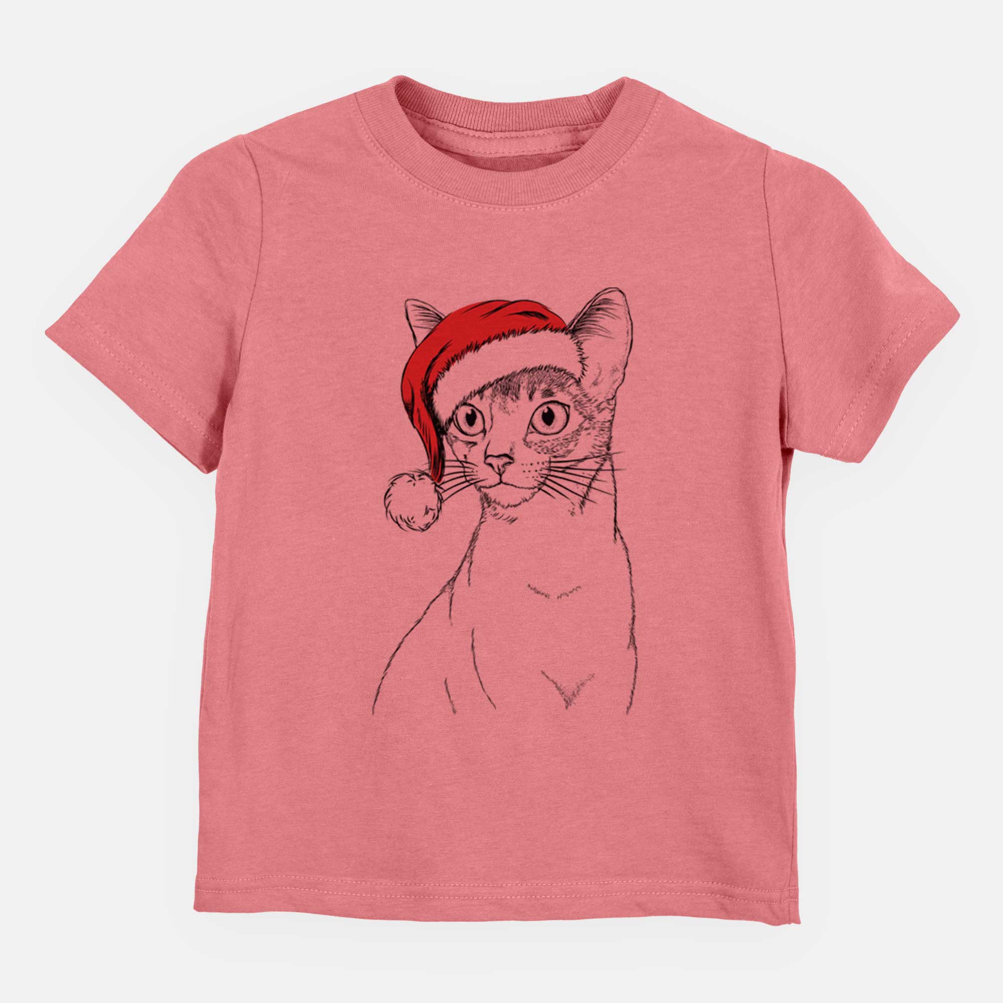 Santa Cedric the Abyssinian Cat - Kids/Youth/Toddler Shirt