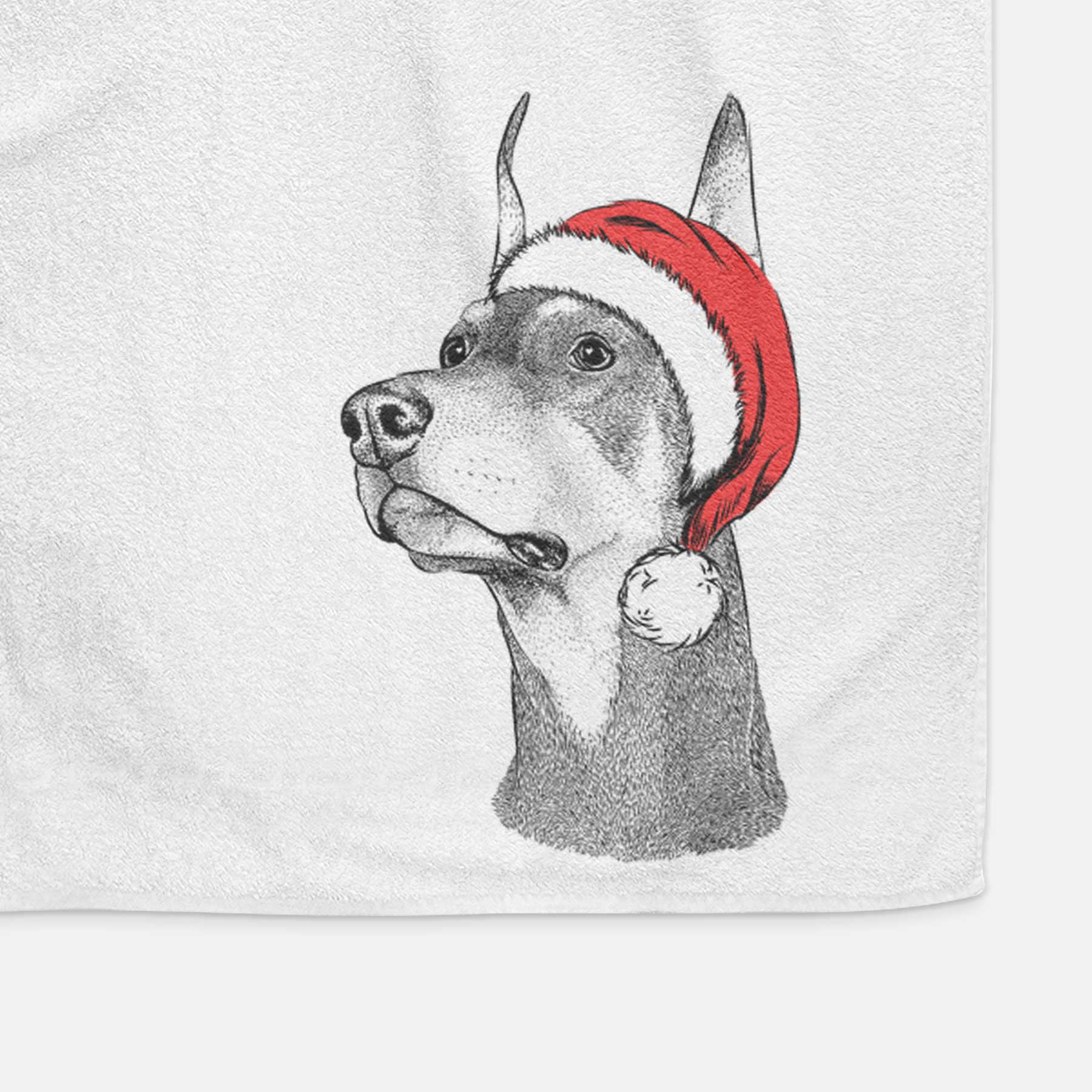 Cenza the Doberman Pinscher Decorative Hand Towel