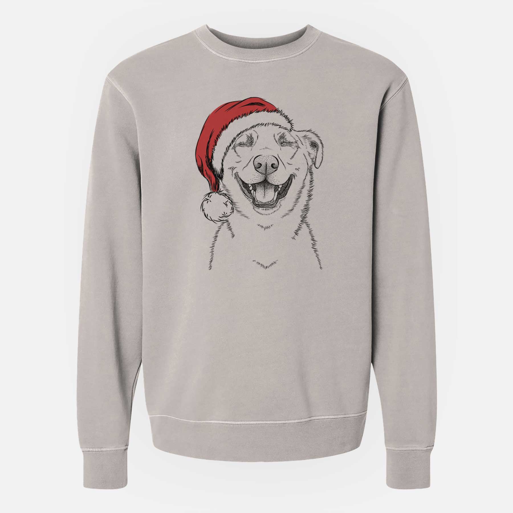 Santa Chancellor the Mixed Breed - Unisex Pigment Dyed Crew Sweatshirt