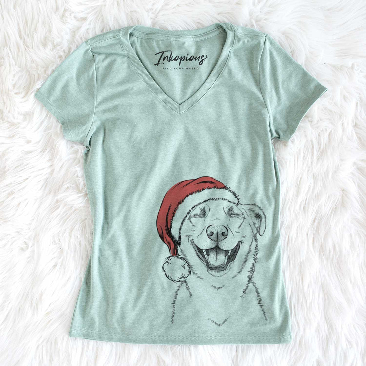 Santa Chancellor the Mixed Breed - Women&#39;s V-neck Shirt