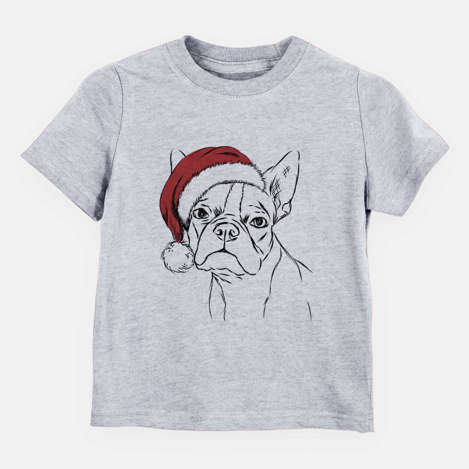 Santa Charles the Boston Terrier - Kids/Youth/Toddler Shirt