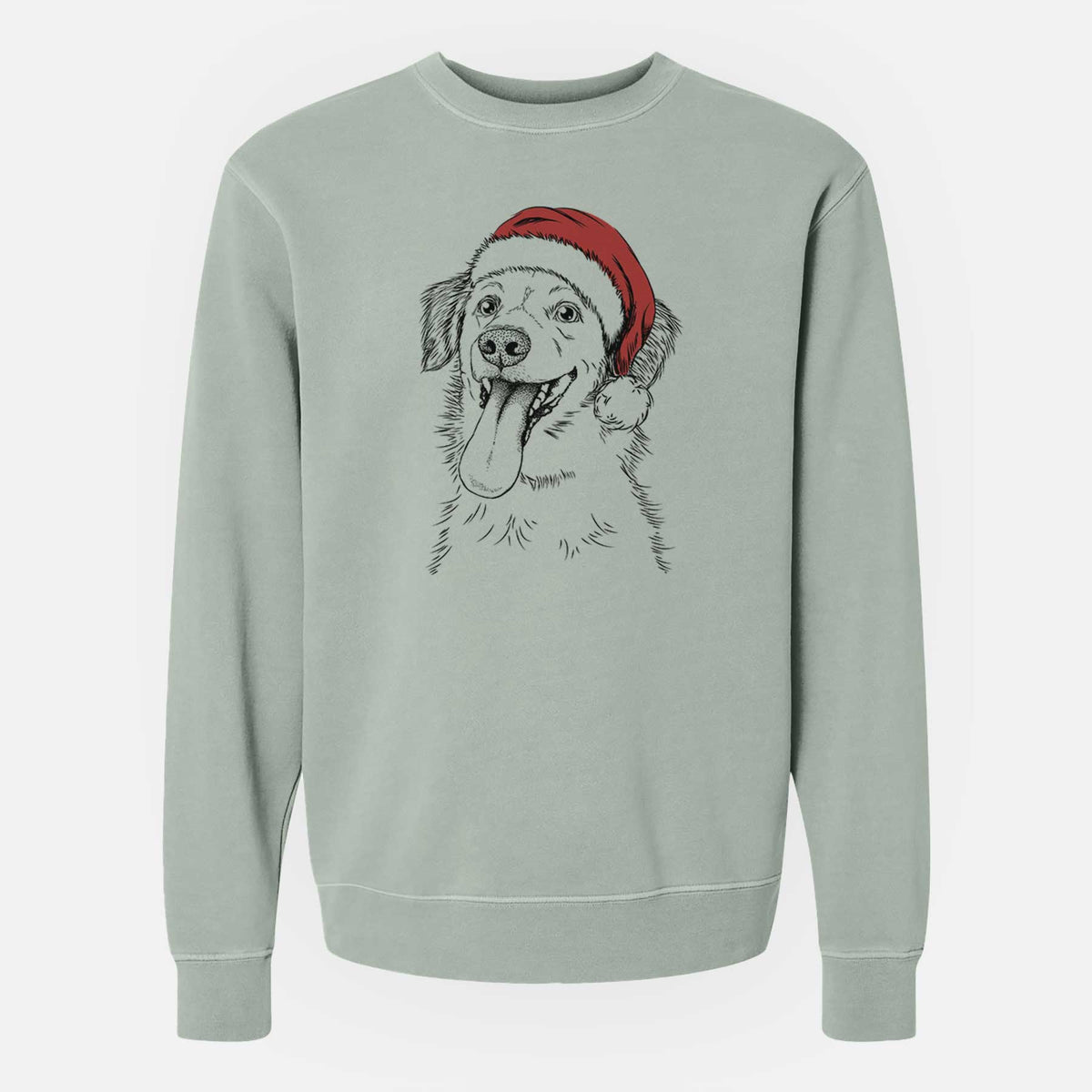Santa Charles Xavier the Mixed Breed - Unisex Pigment Dyed Crew Sweatshirt