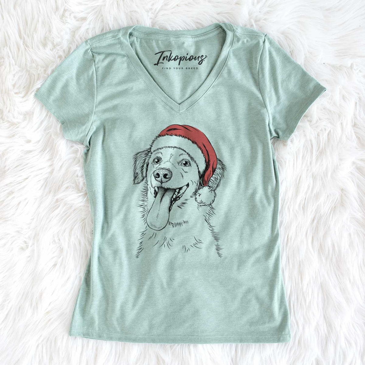 Santa Charles Xavier the Mixed Breed - Women's V-neck Shirt