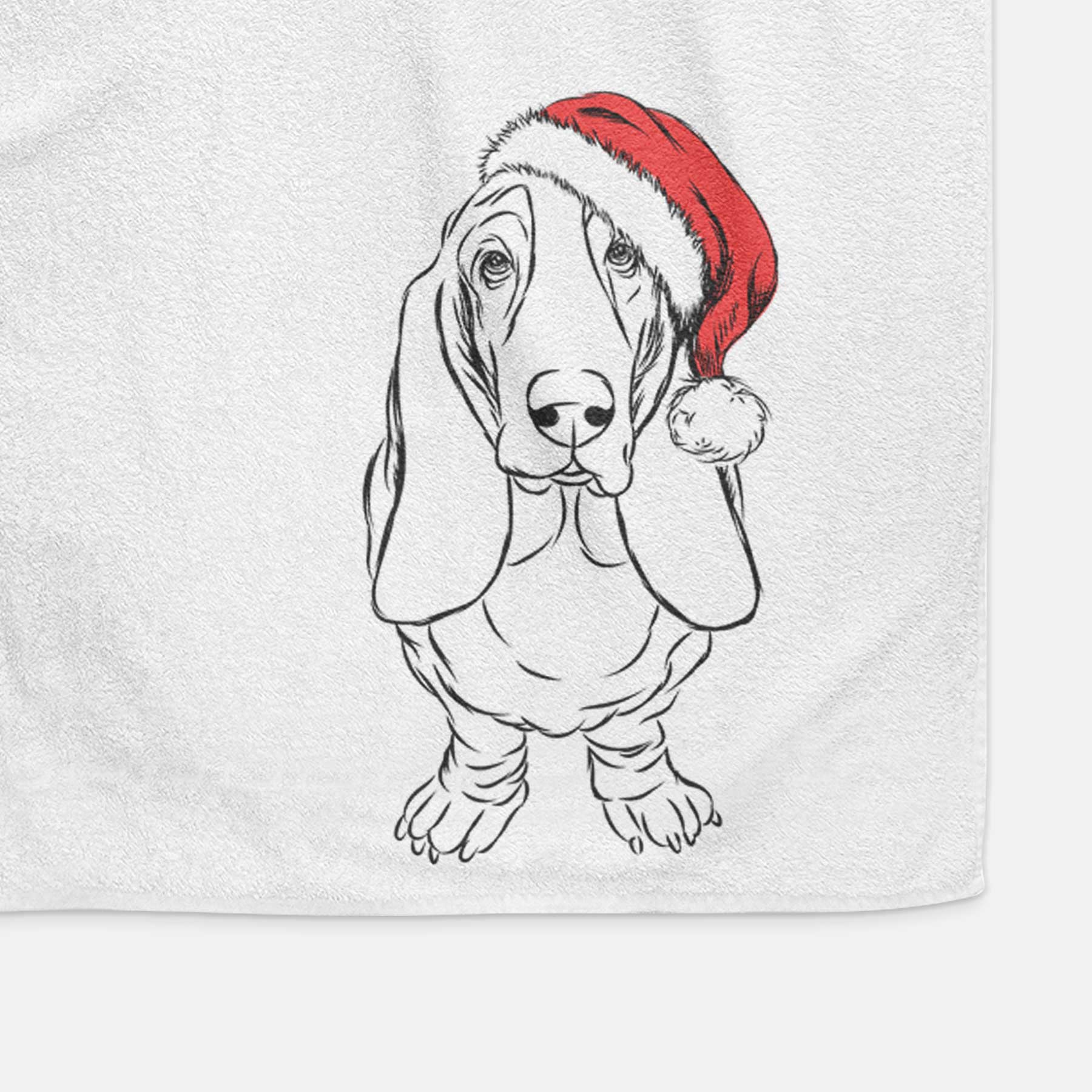 Charlie the Basset Hound Decorative Hand Towel