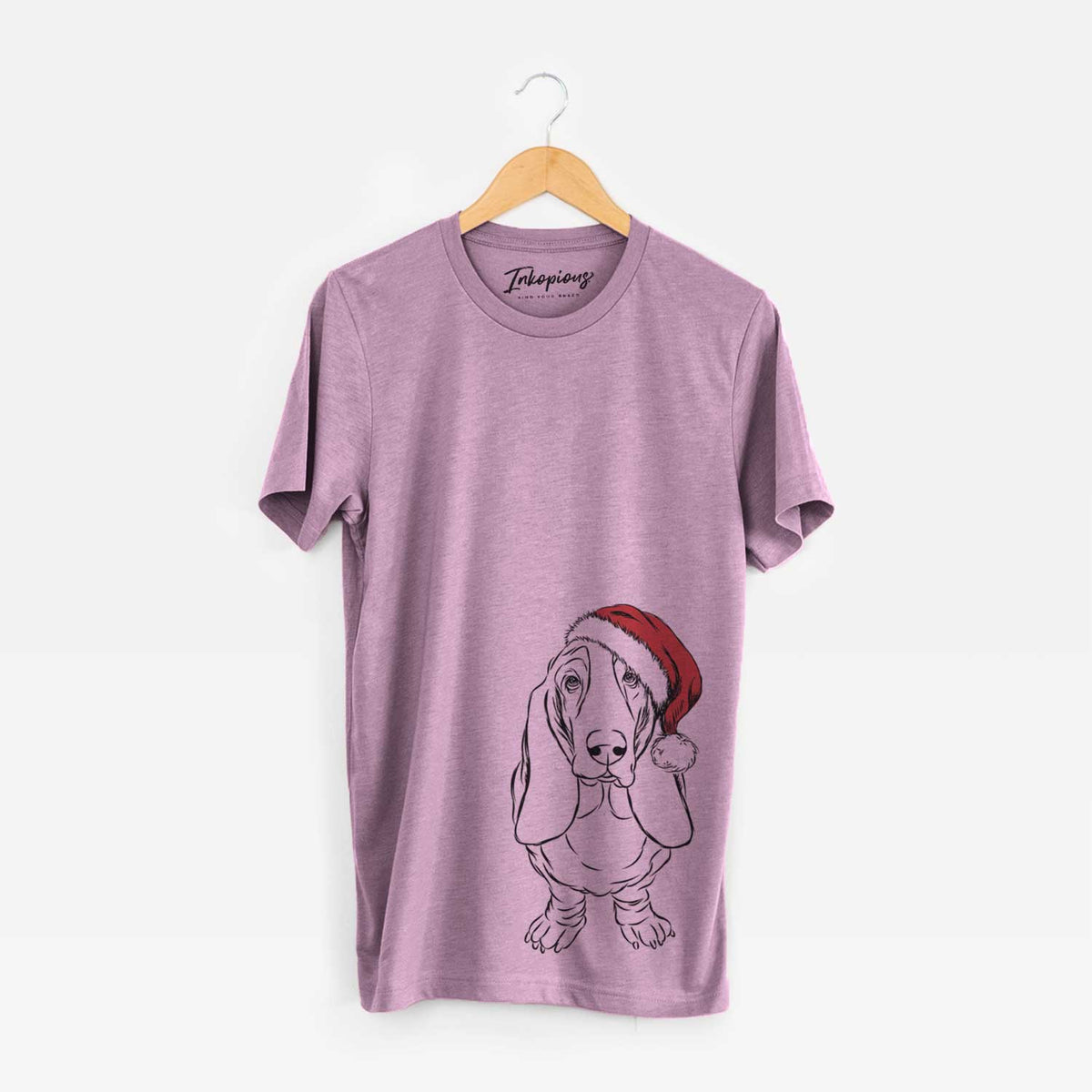 Santa Charlie the Basset Hound - Unisex Crewneck