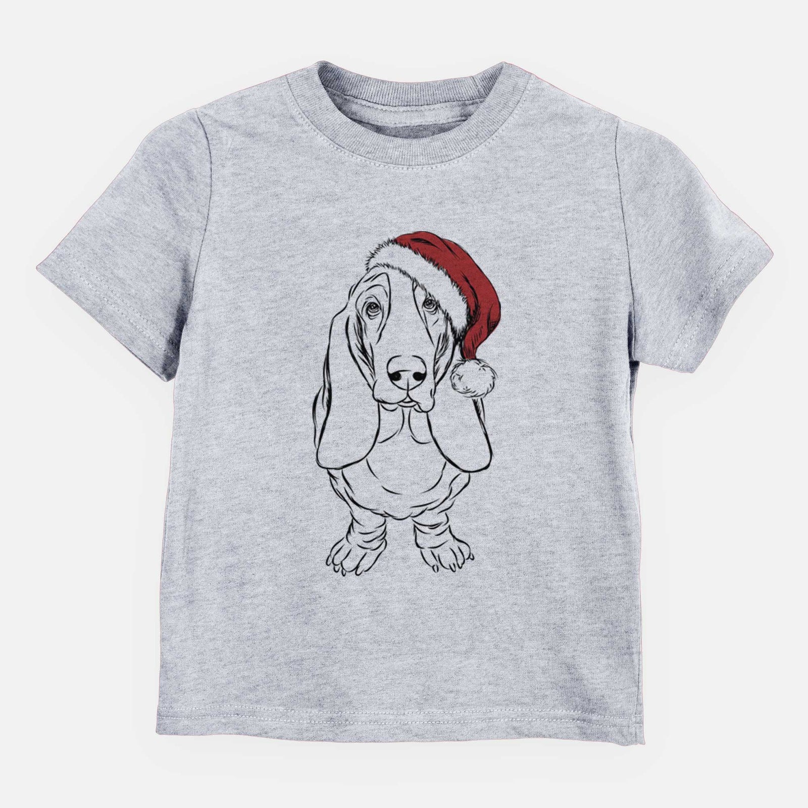 Santa Charlie the Basset Hound - Kids/Youth/Toddler Shirt