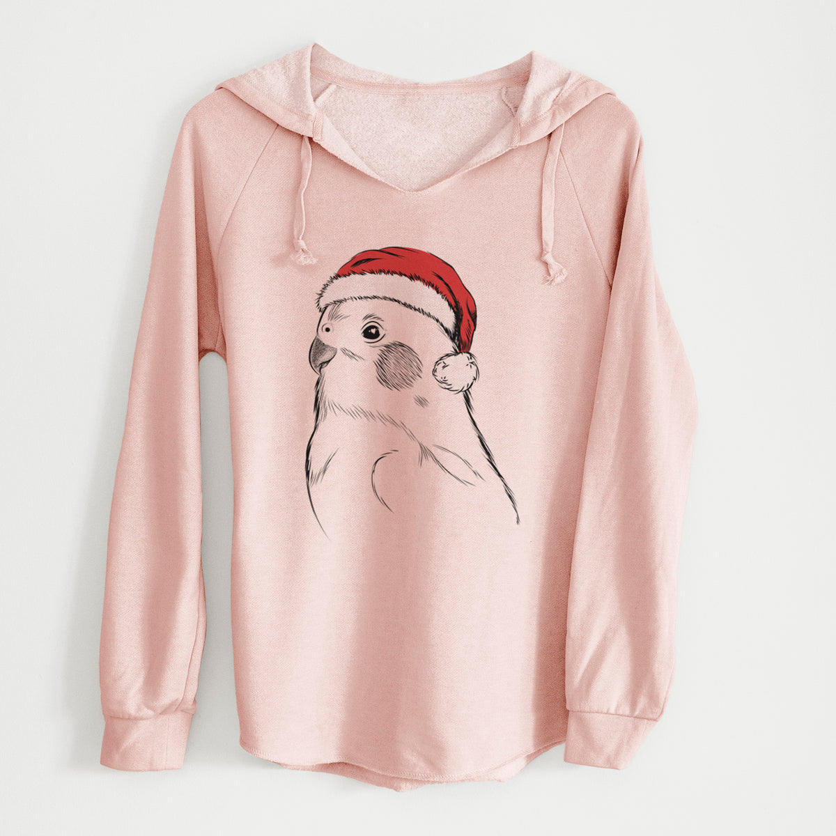 Santa Charlie the Cockatiel - Cali Wave Hooded Sweatshirt