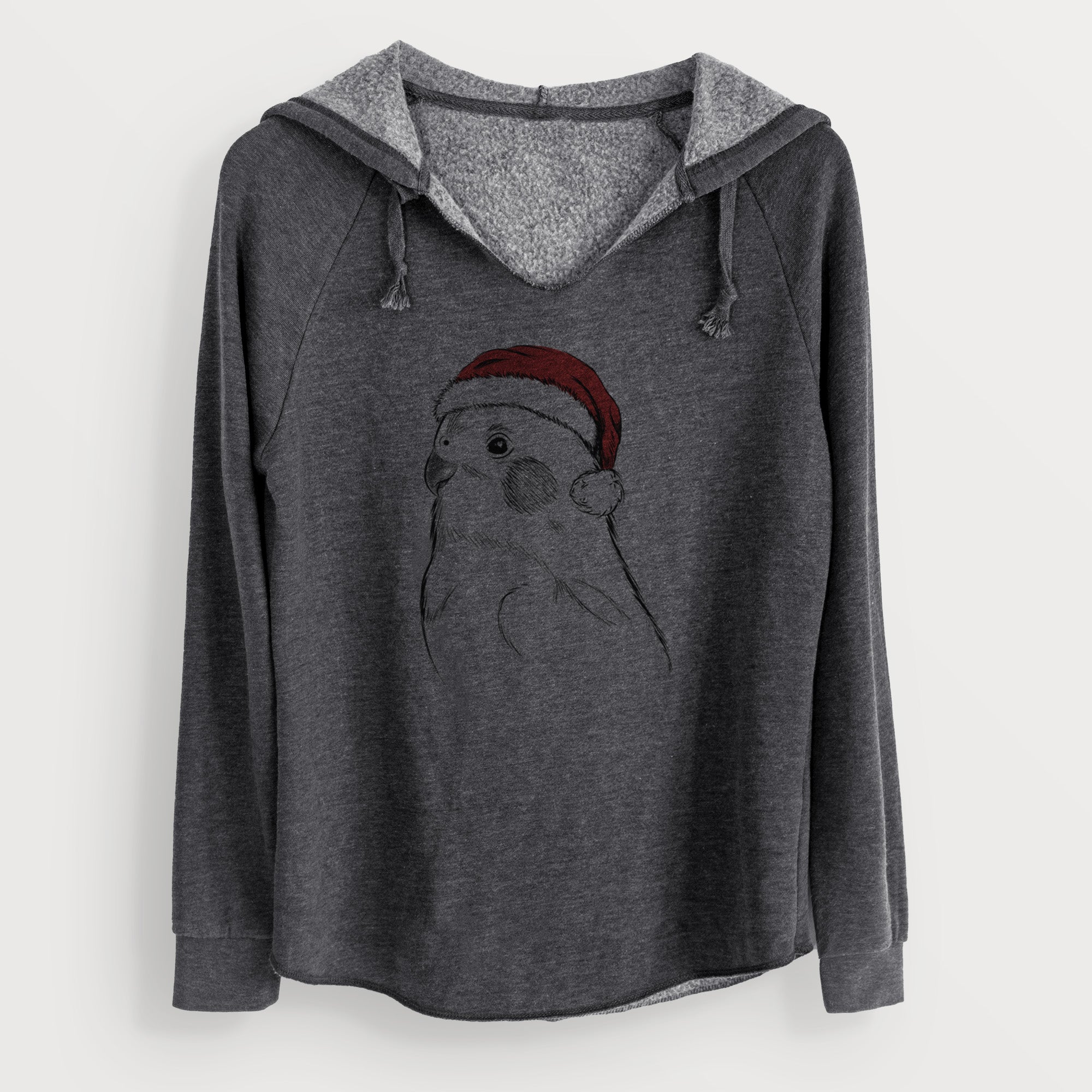 Santa Charlie the Cockatiel - Cali Wave Hooded Sweatshirt