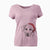 Santa Charlie Girl the Yellow Lab - Women's V-neck Shirt