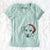 Santa Charlie Girl the Yellow Lab - Women's V-neck Shirt