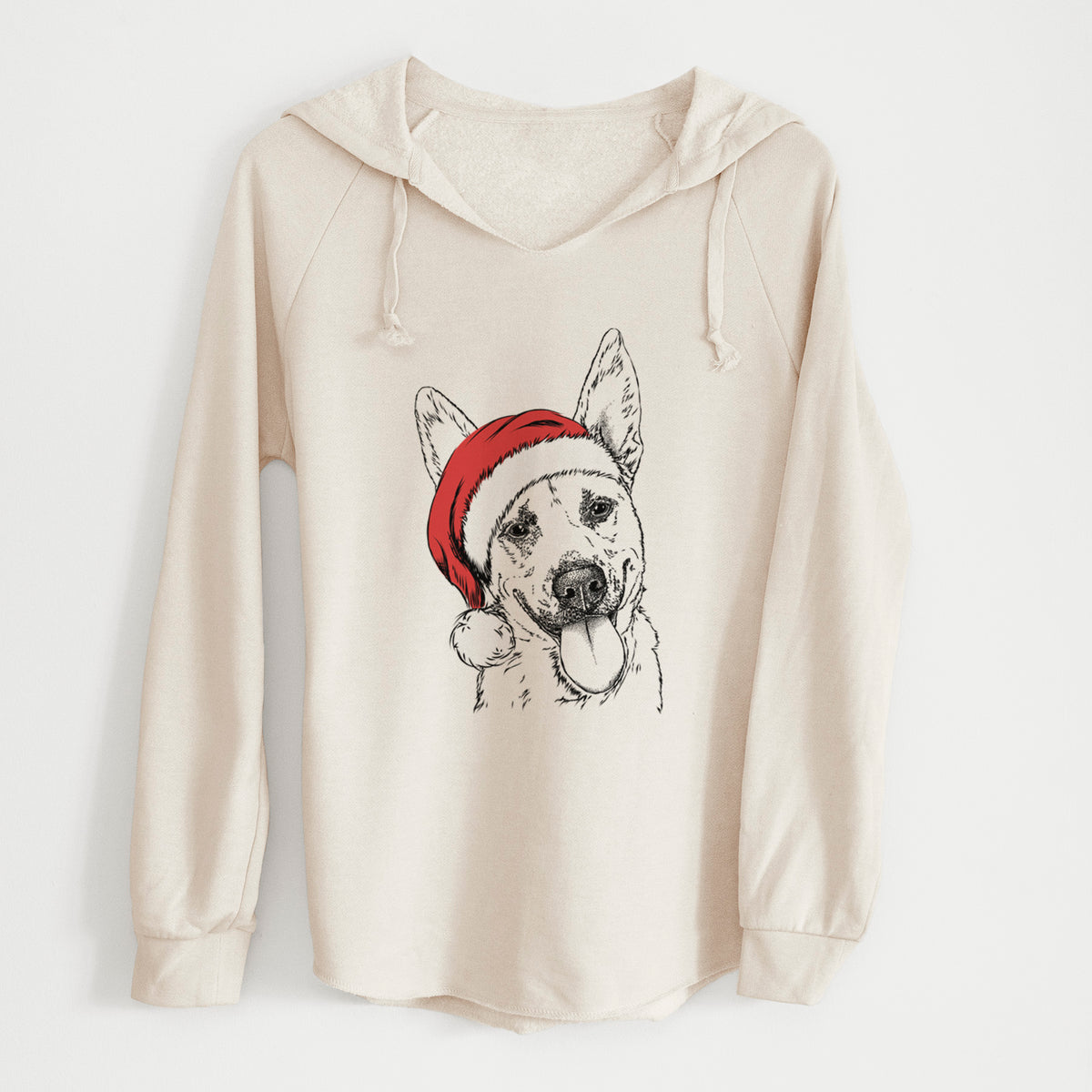 Santa Charlie the Mixed Breed - Cali Wave Hooded Sweatshirt