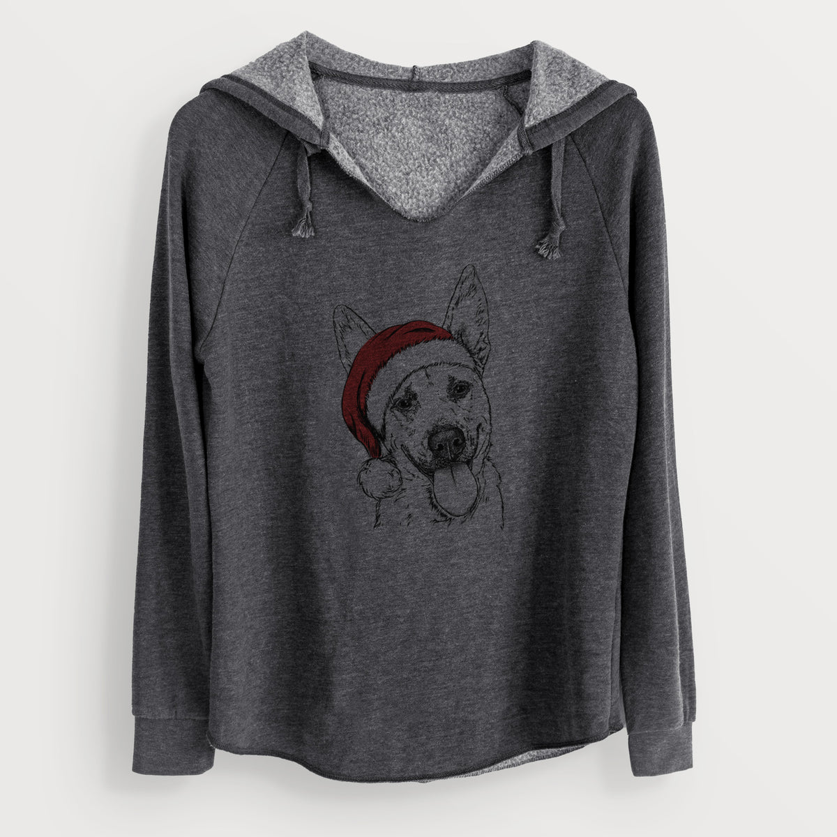 Santa Charlie the Mixed Breed - Cali Wave Hooded Sweatshirt