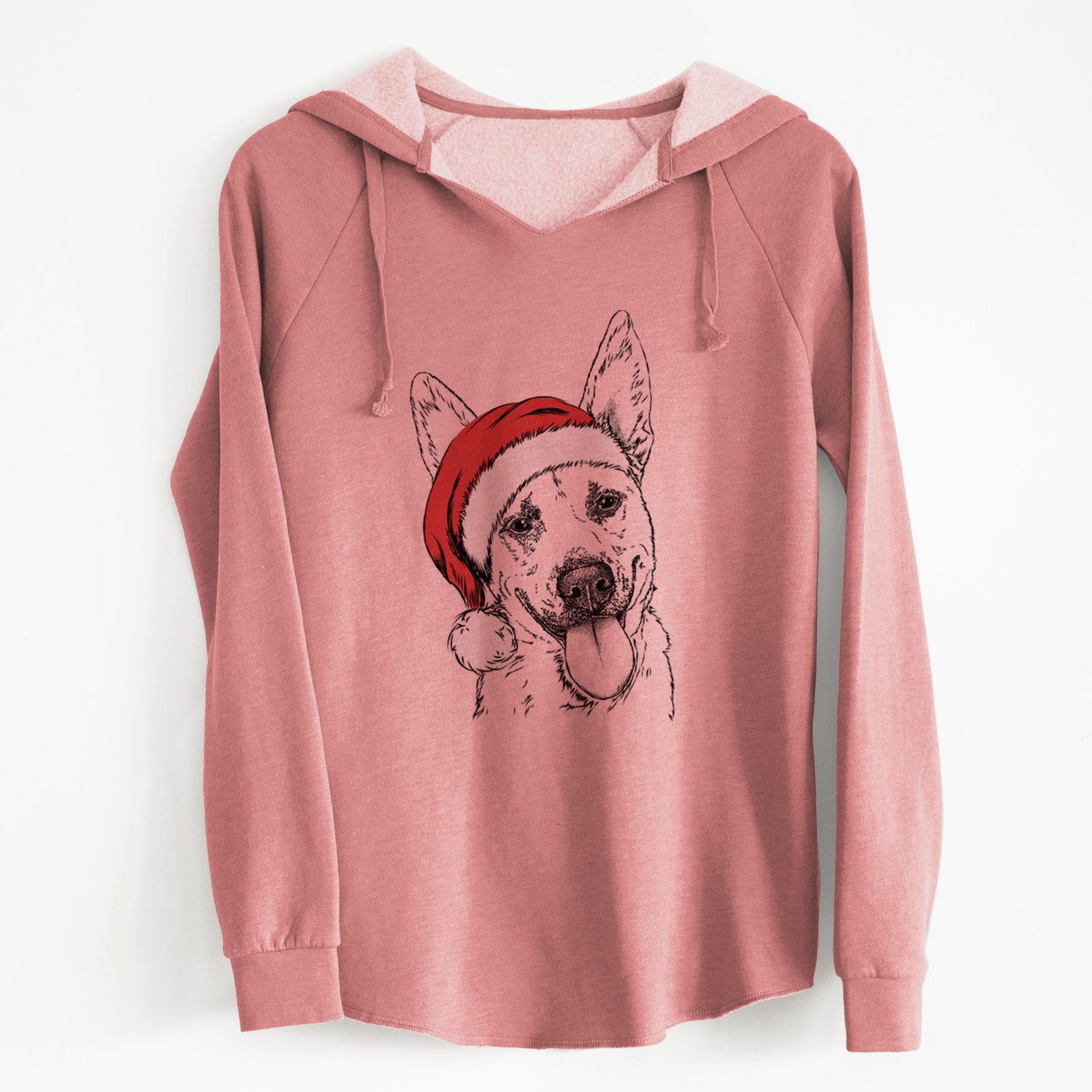 Santa Charlie the Mixed Breed - Cali Wave Hooded Sweatshirt