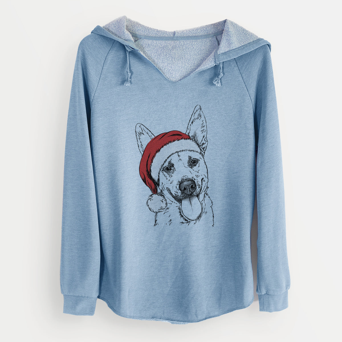 Santa Charlie the Mixed Breed - Cali Wave Hooded Sweatshirt