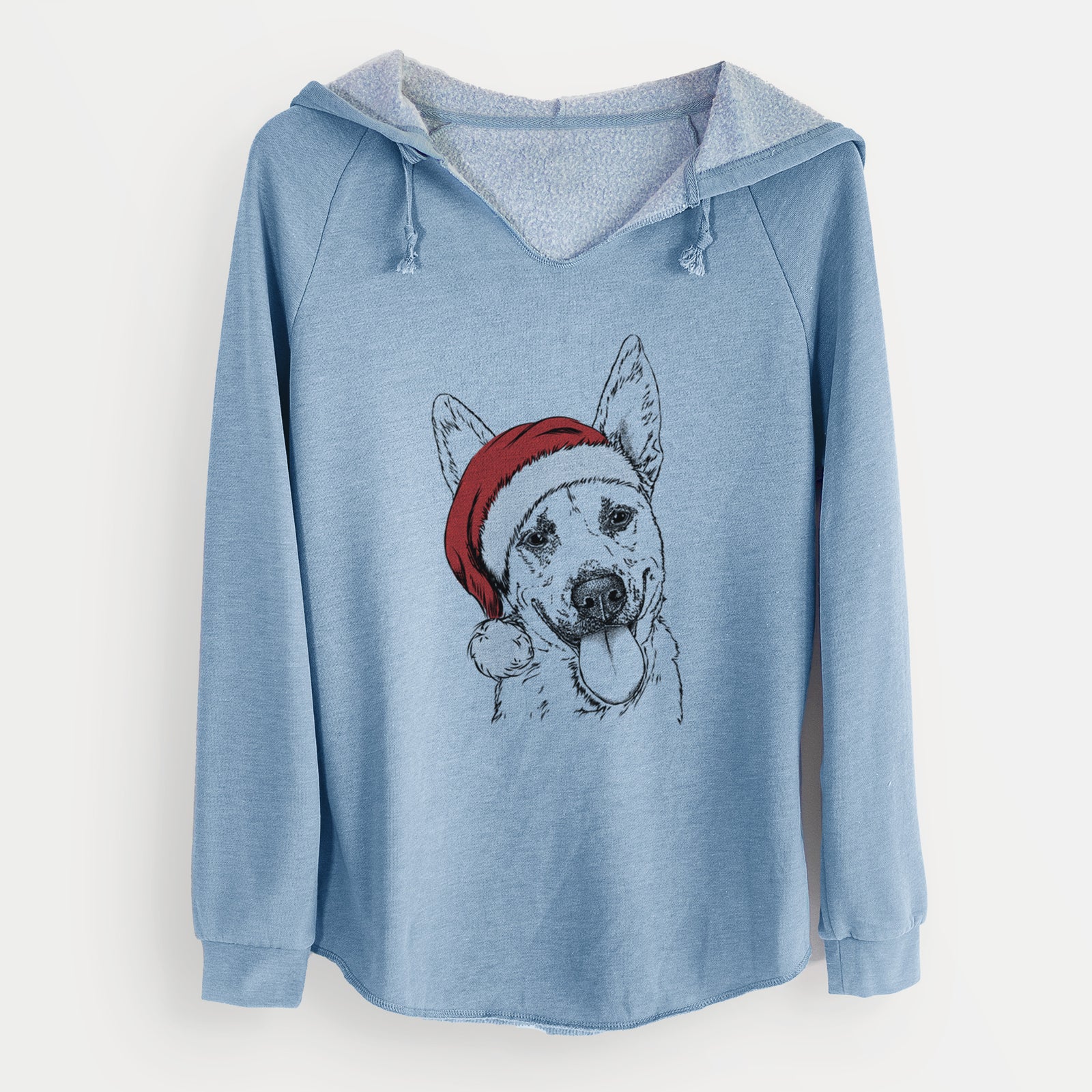 Santa Charlie the Mixed Breed - Cali Wave Hooded Sweatshirt