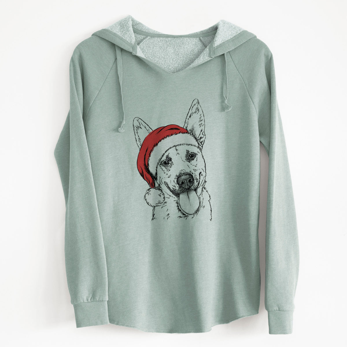Santa Charlie the Mixed Breed - Cali Wave Hooded Sweatshirt