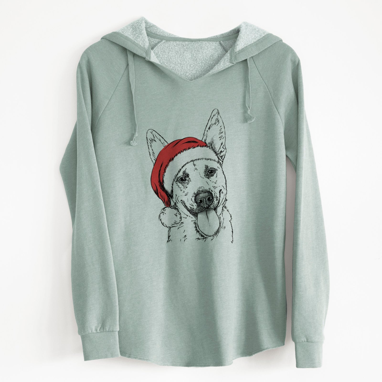 Santa Charlie the Mixed Breed - Cali Wave Hooded Sweatshirt