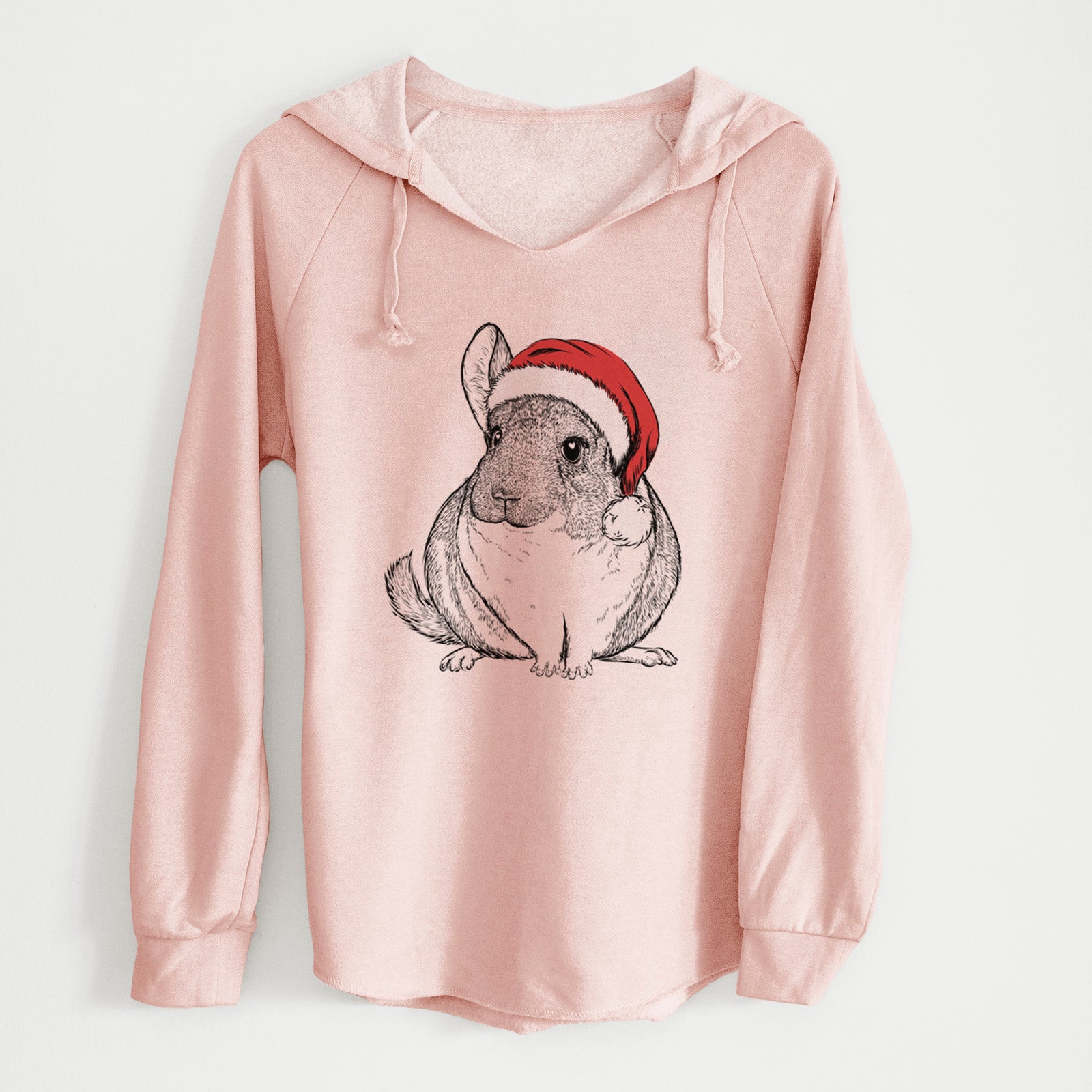 Santa Cheddar the Chinchilla - Cali Wave Hooded Sweatshirt