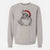 Santa Cheddar the Chinchilla - Unisex Pigment Dyed Crew Sweatshirt