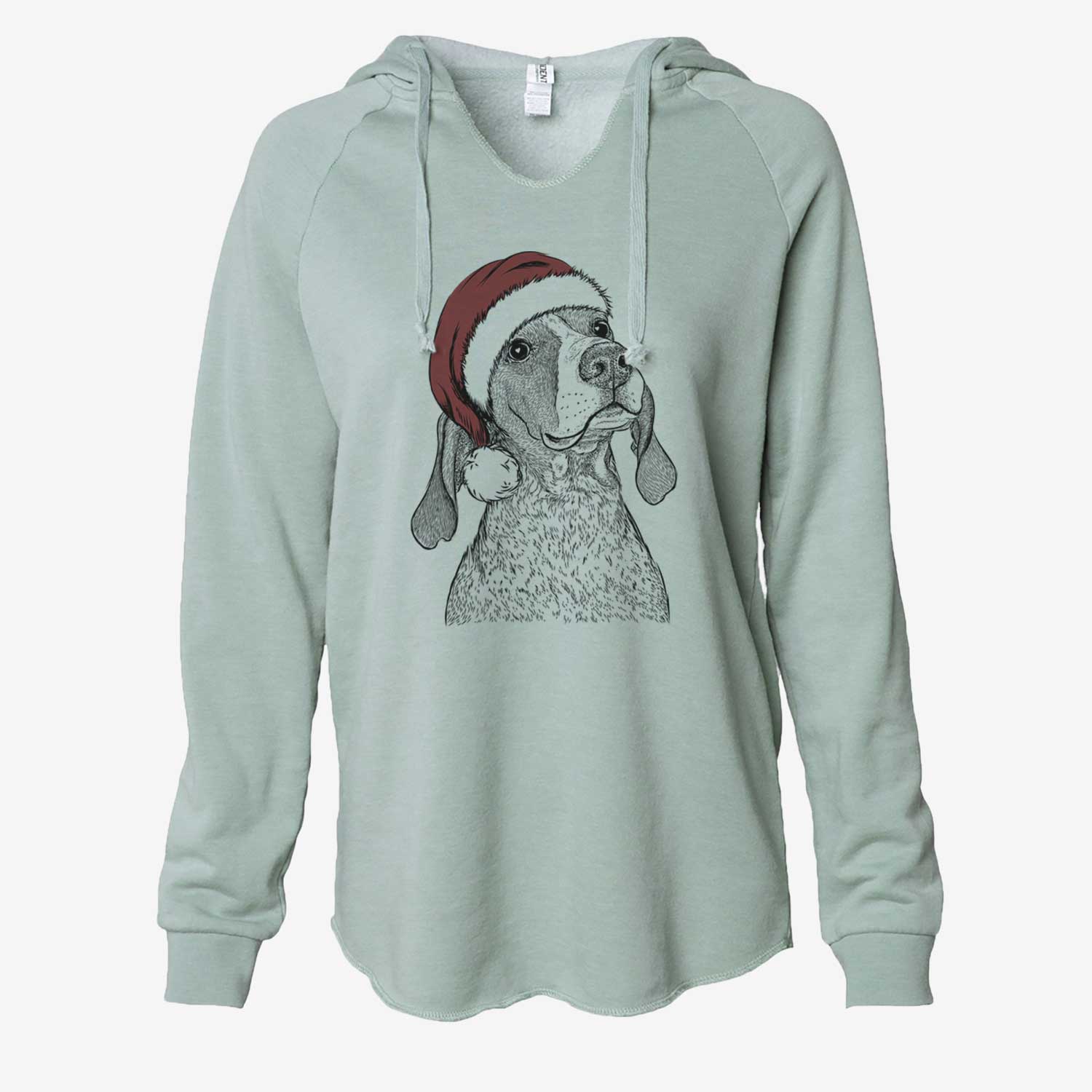 Chester the Red Tick Coonhound - Cali Wave Hooded Sweatshirt