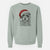 Santa Chester the Terrier Mix - Unisex Pigment Dyed Crew Sweatshirt