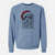 Santa Chester the Terrier Mix - Unisex Pigment Dyed Crew Sweatshirt