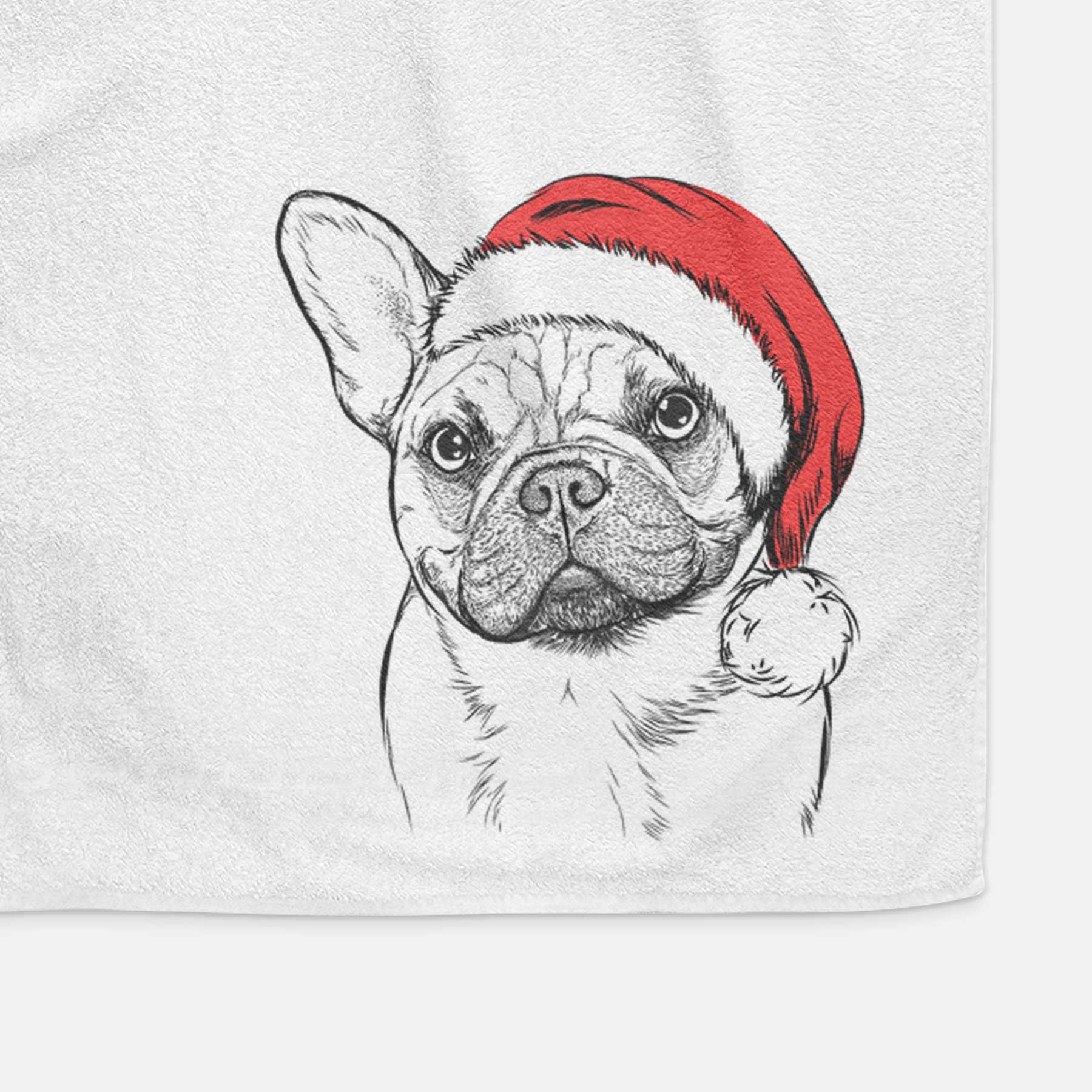 Chew Chew the French Bulldog Decorative Hand Towel