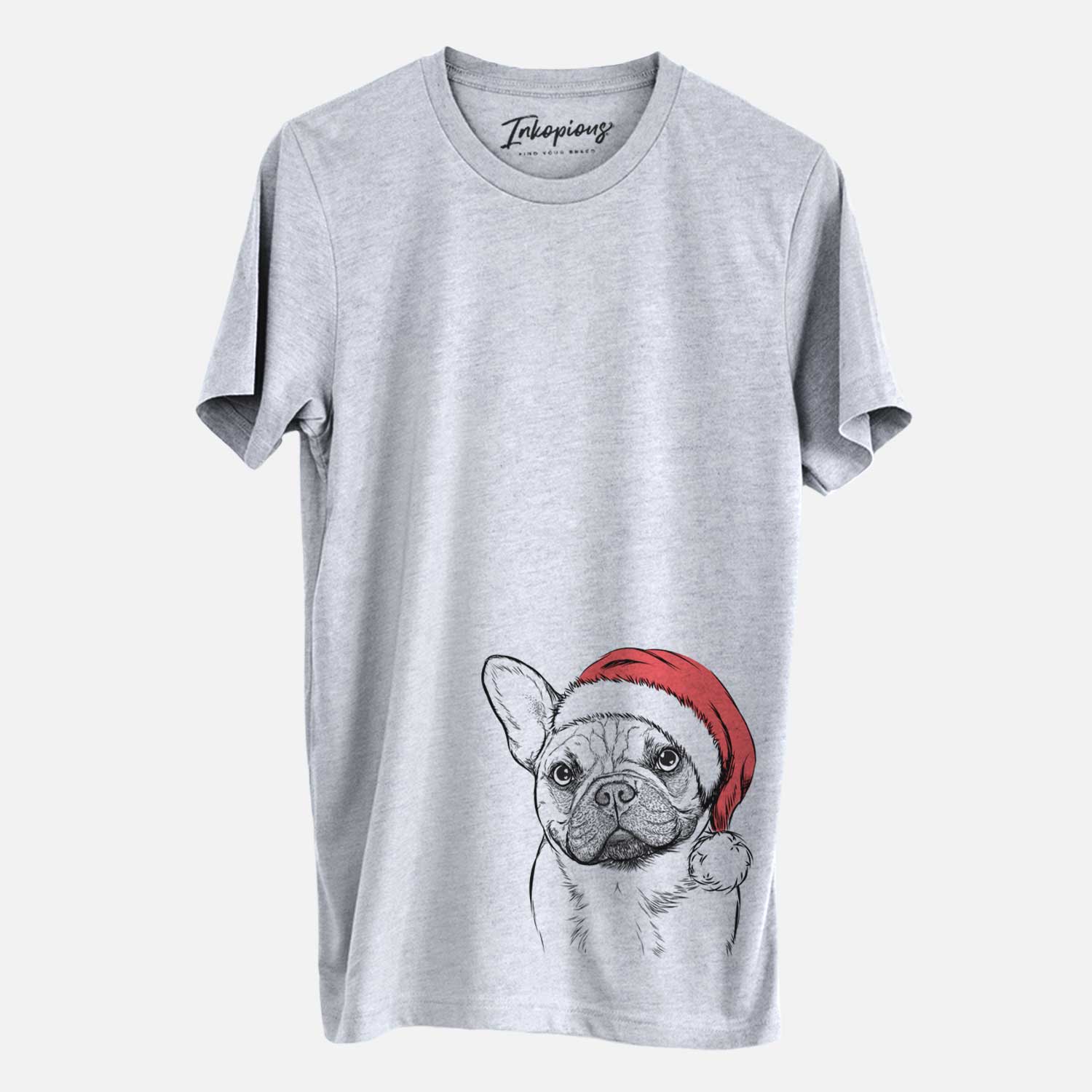 Santa Chew Chew the French Bulldog - Unisex Crewneck