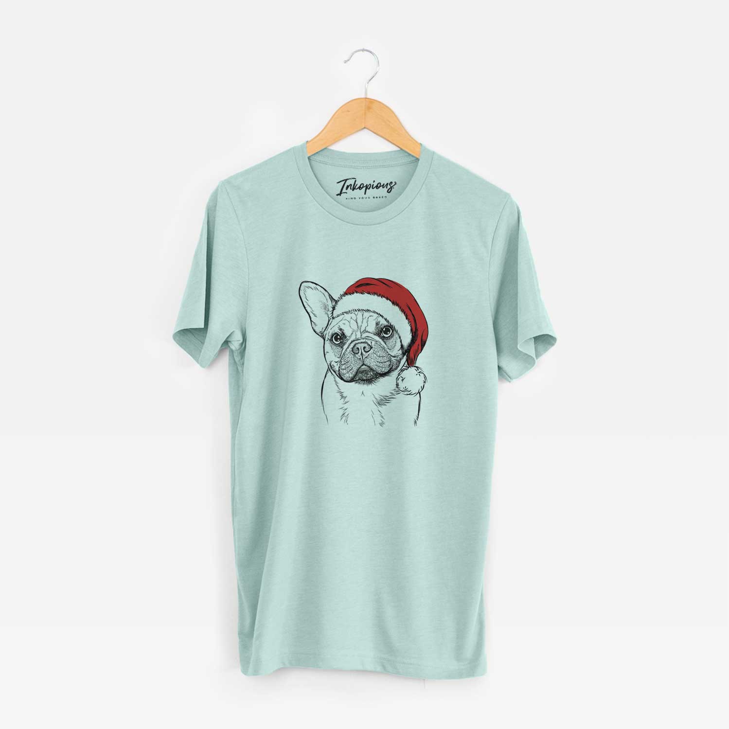 Santa Chew Chew the French Bulldog - Unisex Crewneck