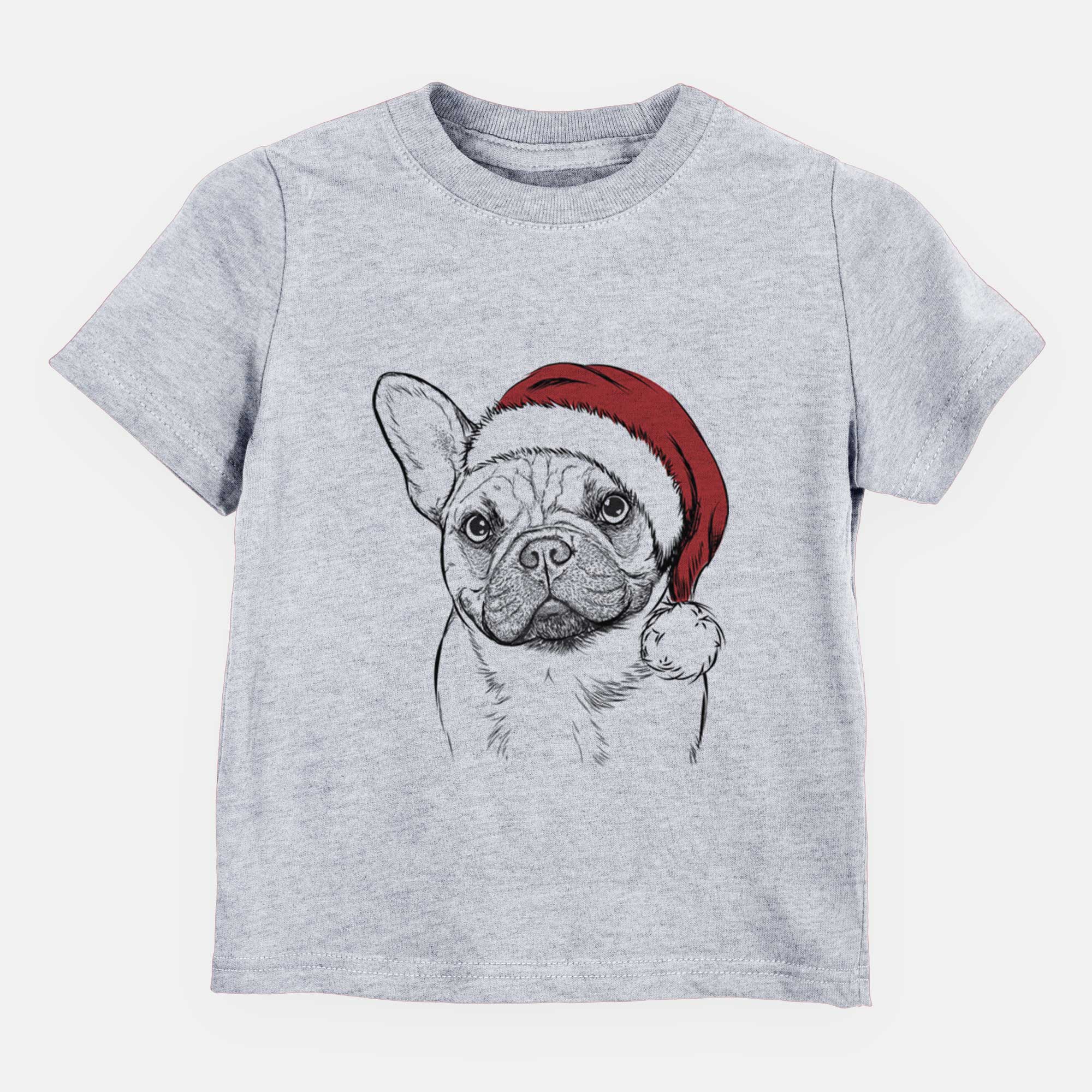 Santa Chew Chew the French Bulldog - Kids/Youth/Toddler Shirt