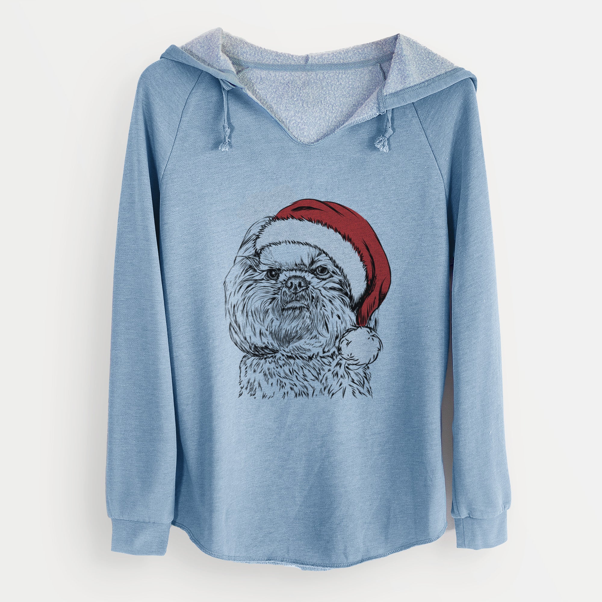 Santa Chewie the Shih Tzu - Cali Wave Hooded Sweatshirt