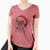 Santa Chewie the Shih Tzu - Women's V-neck Shirt