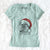 Santa Chewie the Shih Tzu - Women's V-neck Shirt