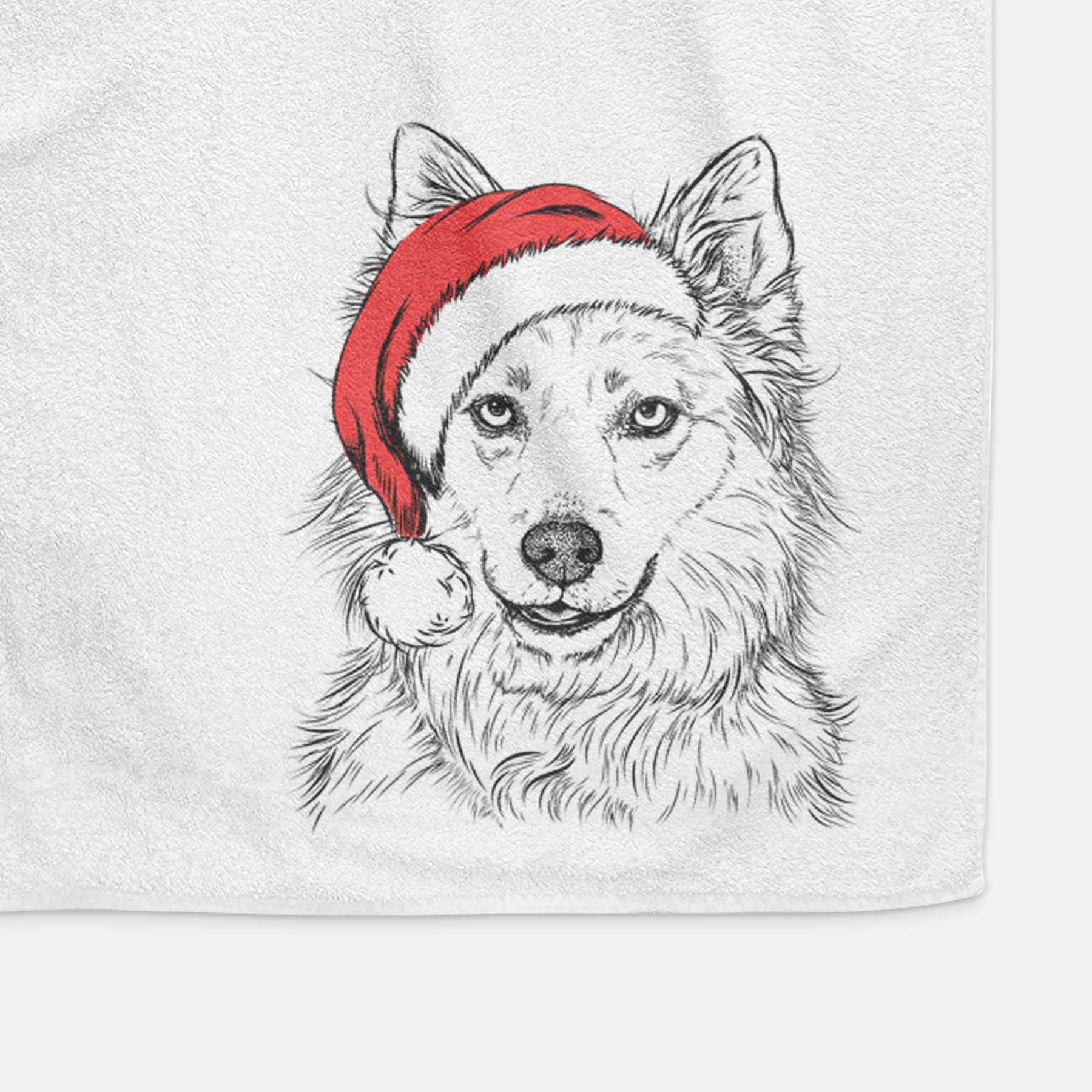 Chia the Samoyed Husky Mix Decorative Hand Towel