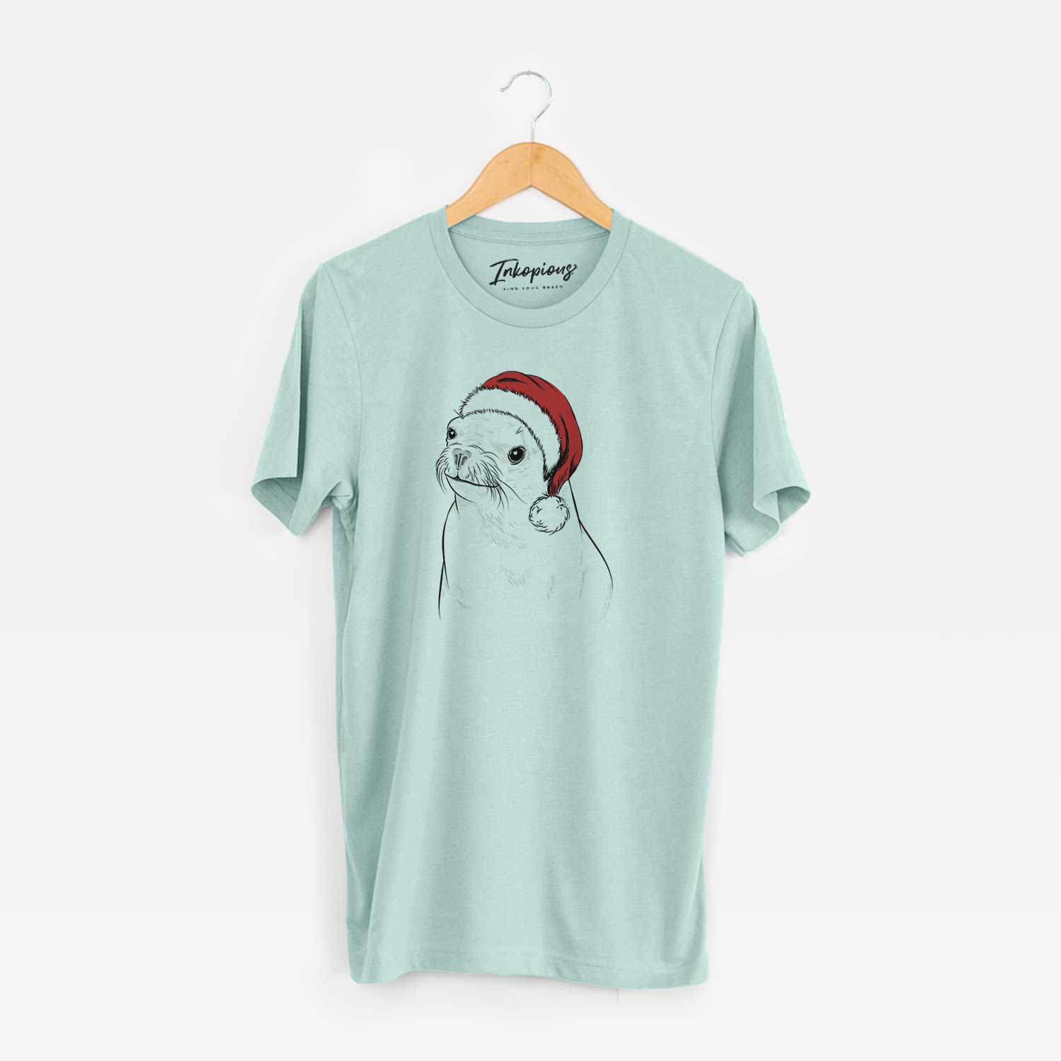 Santa Chip the California Sea Lion - Unisex Crewneck