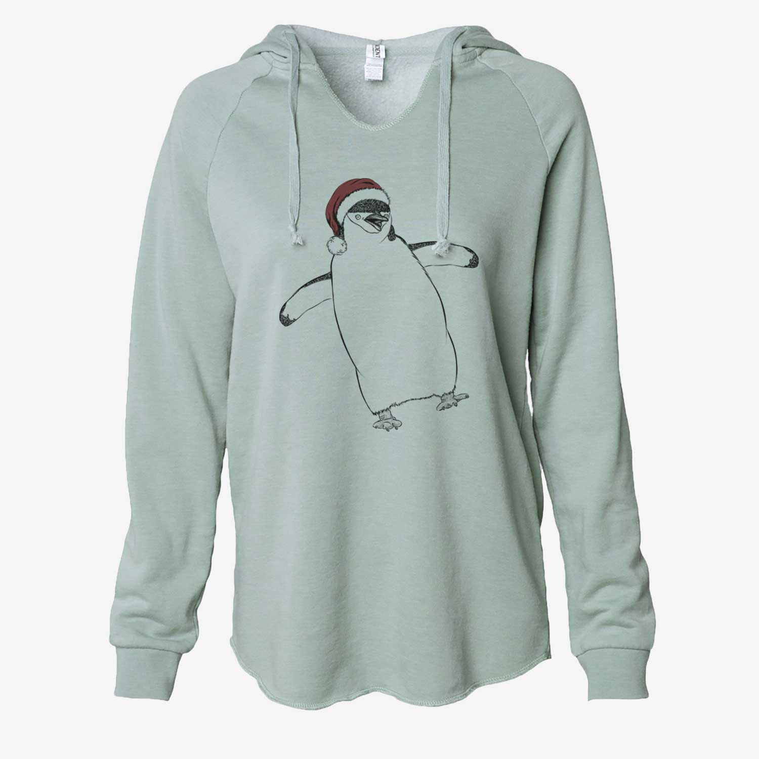 Chive the Chinstrap Penguin - Cali Wave Hooded Sweatshirt