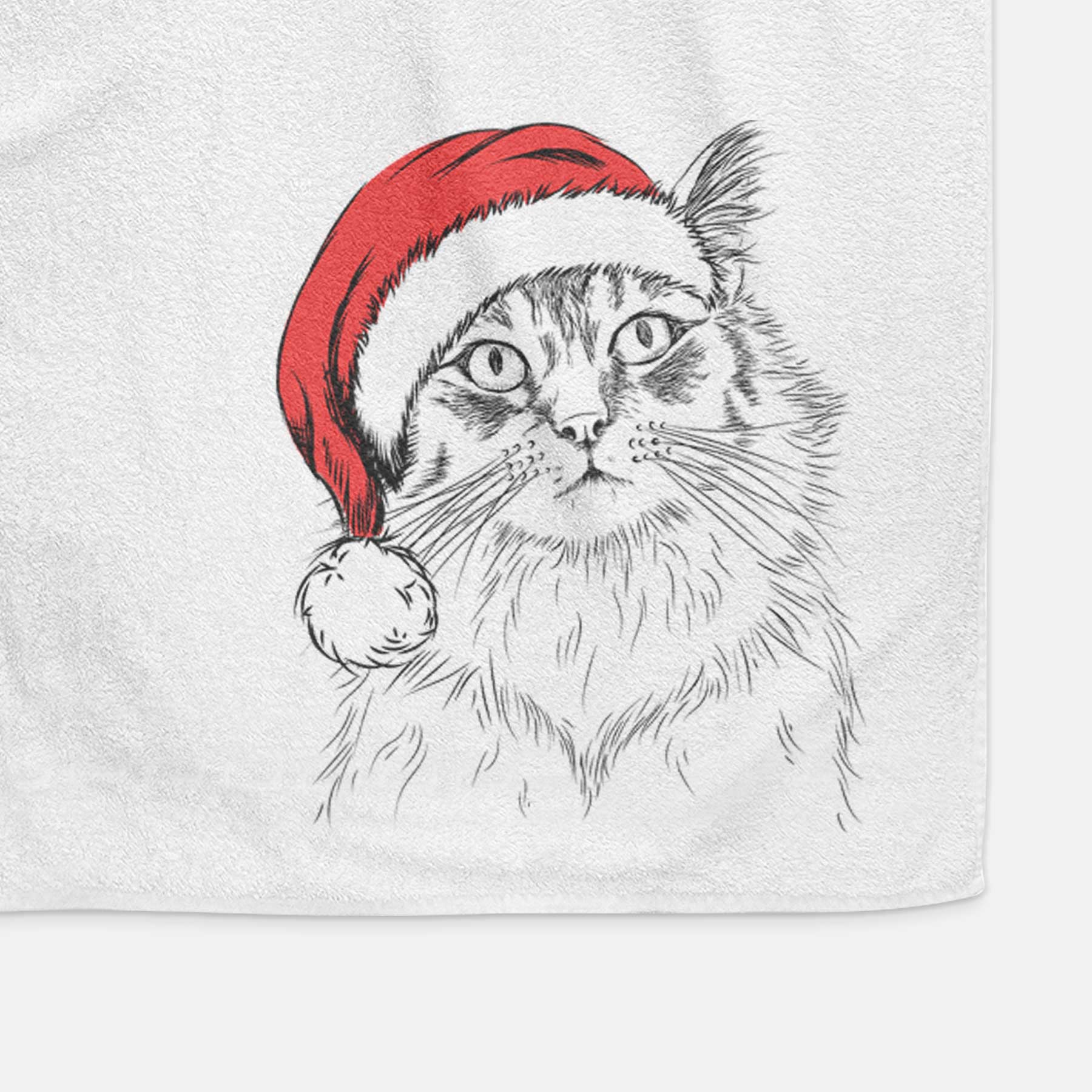 Chloe the Tabby Cat Decorative Hand Towel