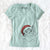 Santa Chloe the Tabby Cat - Women's V-neck Shirt