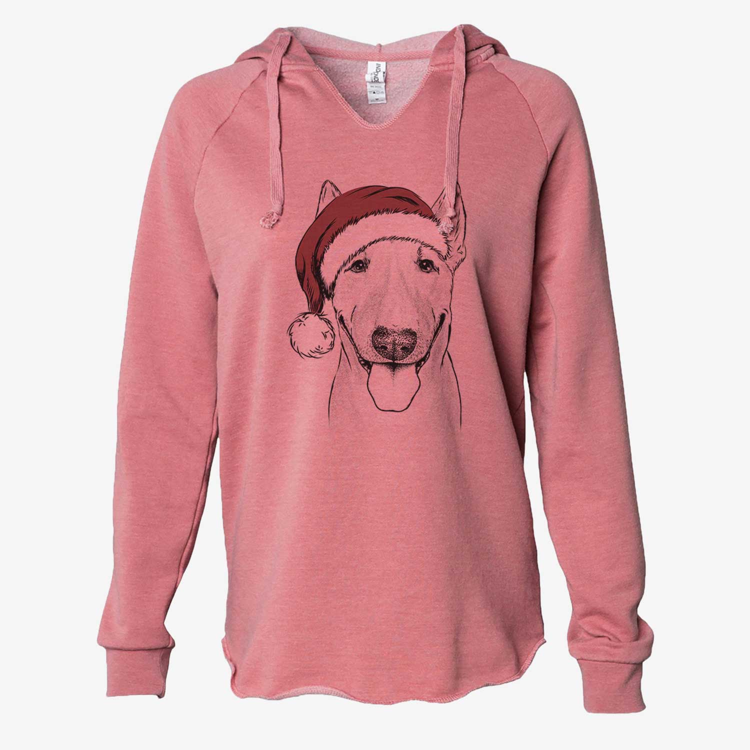 Chloe the Bull Terrier - Cali Wave Hooded Sweatshirt