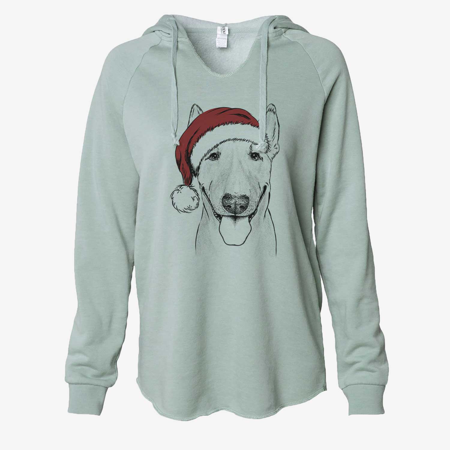 Chloe the Bull Terrier - Cali Wave Hooded Sweatshirt