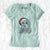 Santa Chloe the Cockapoo - Women's V-neck Shirt