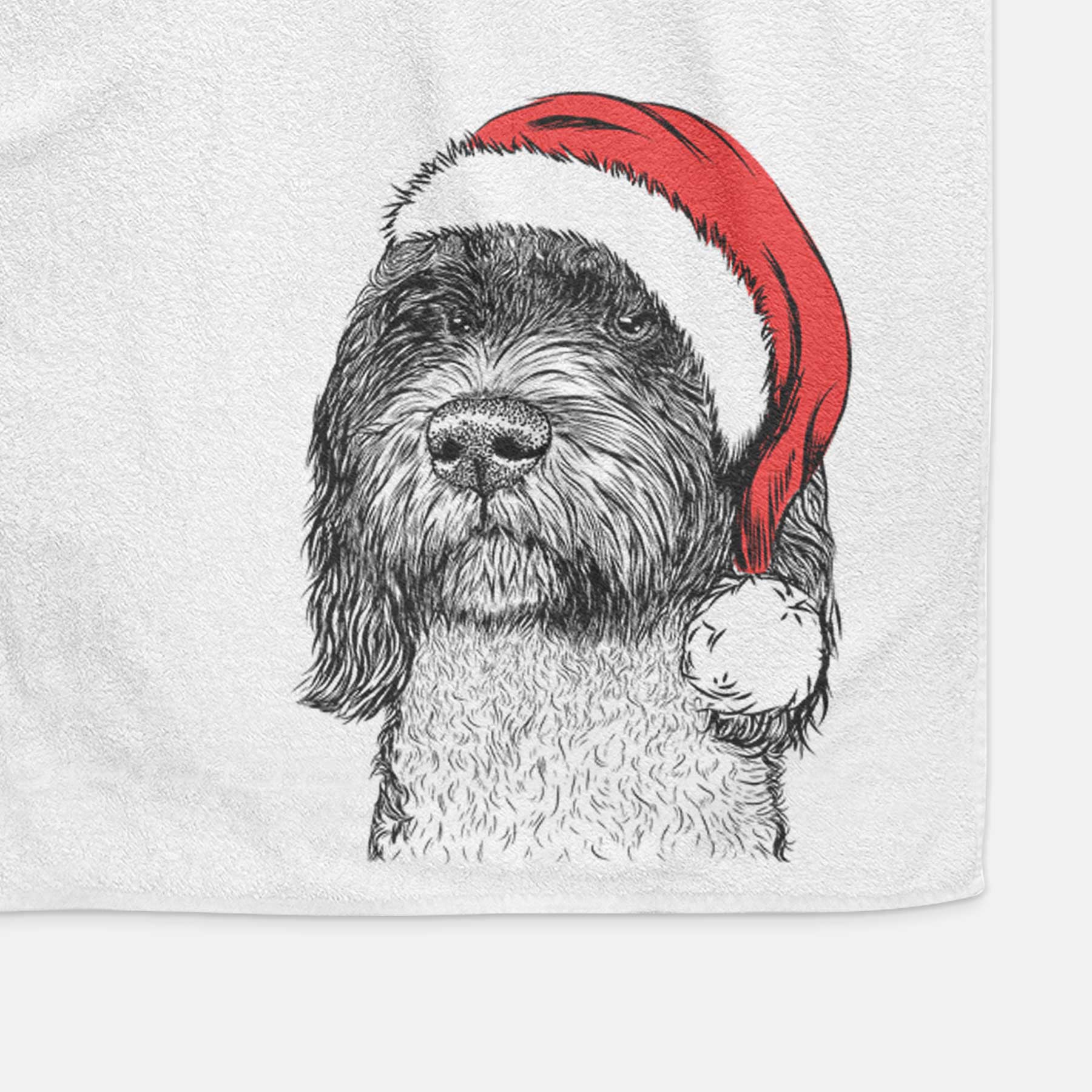 Chris the Portuguese Water Dog Decorative Hand Towel