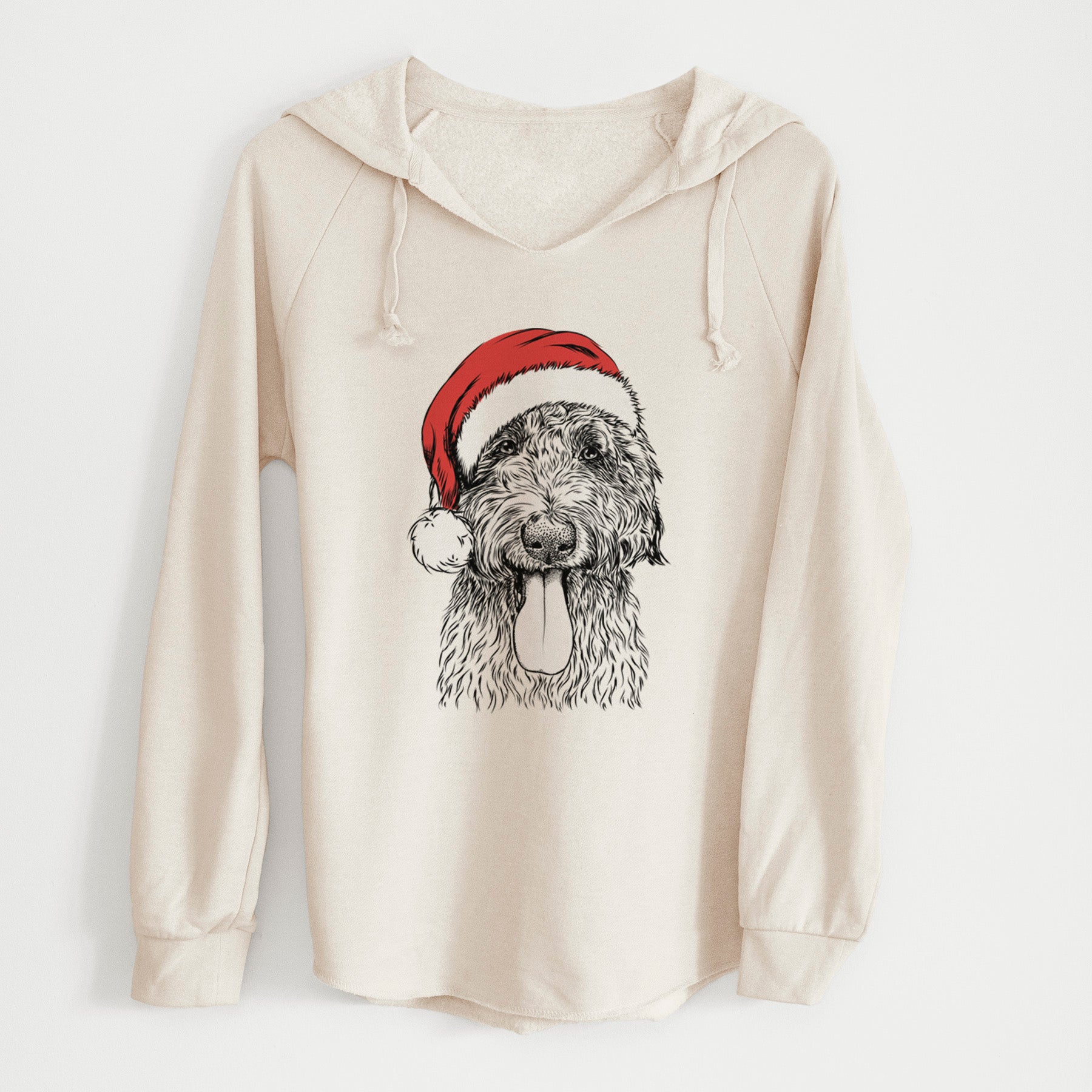 Santa CiCi Paulk the Aussiedoodle - Cali Wave Hooded Sweatshirt