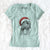 Santa CiCi Paulk the Aussiedoodle - Women's V-neck Shirt