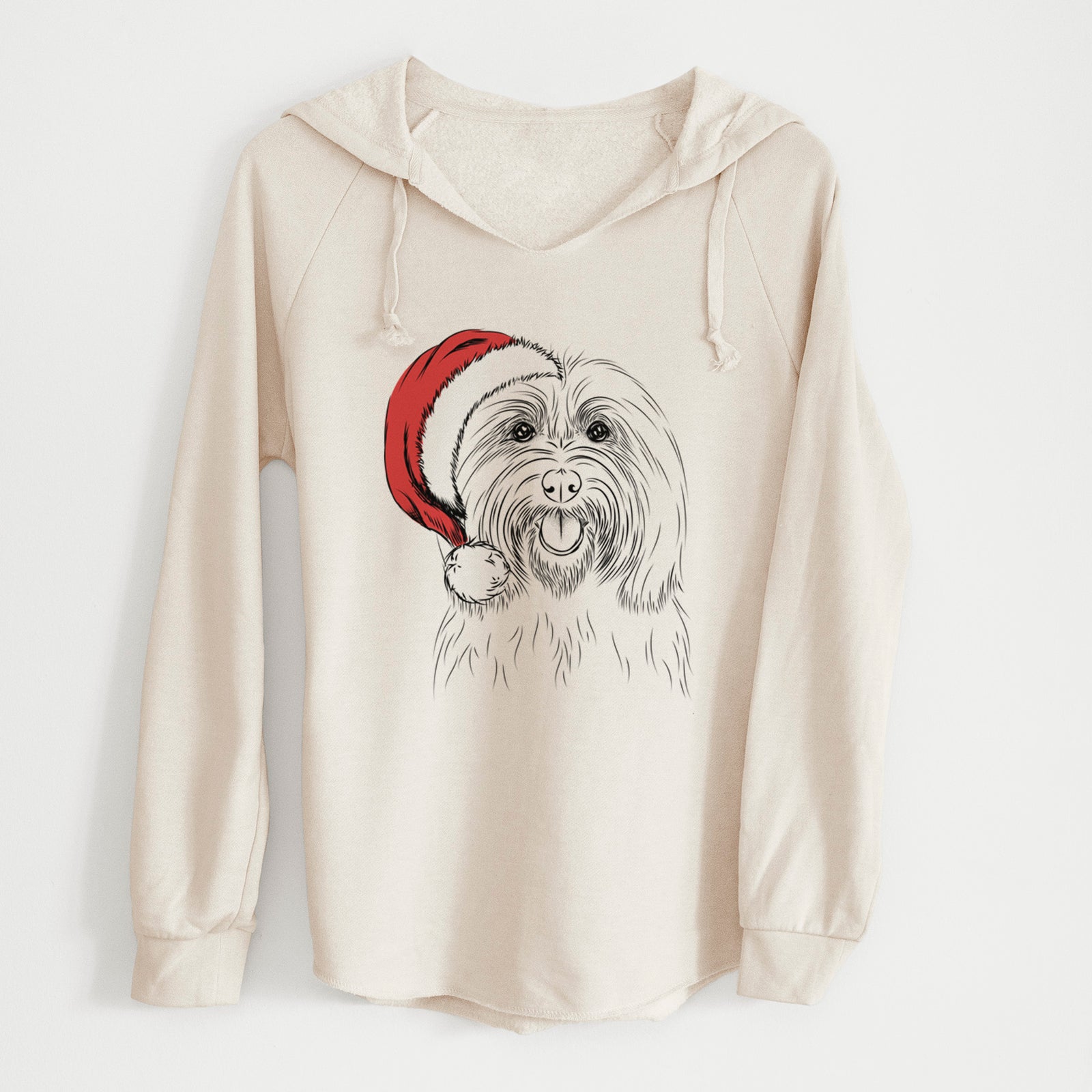 Santa Claude the Coton de Tulear - Cali Wave Hooded Sweatshirt