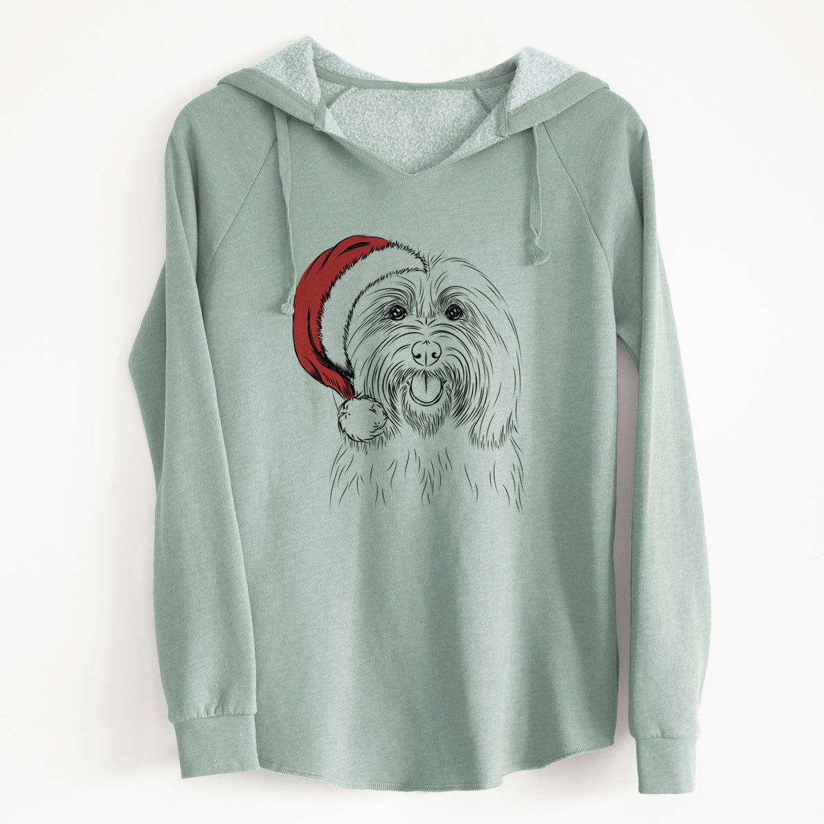 Santa Claude the Coton de Tulear - Cali Wave Hooded Sweatshirt